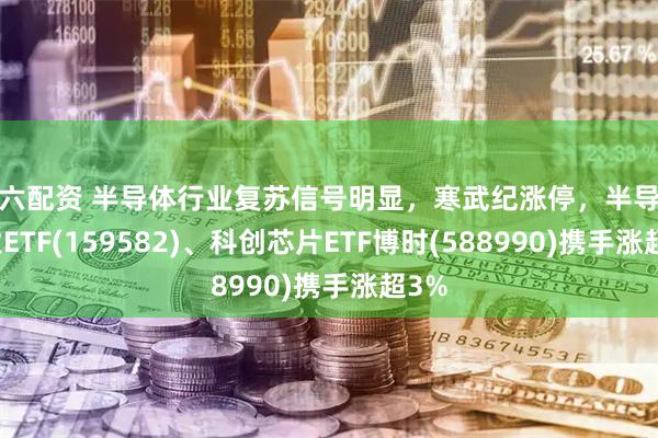 六六配资 半导体行业复苏信号明显，寒武纪涨停，半导体产业ETF(159582)、科创芯片ETF博时(588990)携手涨超3%