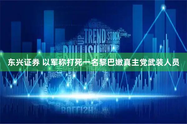 东兴证券 以军称打死一名黎巴嫩真主党武装人员